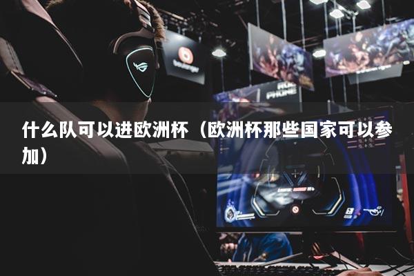 什么队可以进欧洲杯（欧洲杯那些国家可以参加）
